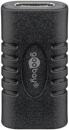 USB-C auf USB-C Adapter (Schaft) Goobay BLACK - zdjęcie 2
