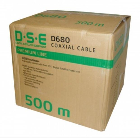kabel DSE D680 RG6 Cu 500m/karton