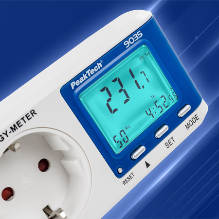 PeakTech 9035 Digitales Energieverbrauchsmessgerät