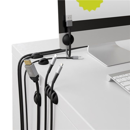 Kabelorganisator Kleber 3M Set 5-el. schwarz Goobay - zdjęcie 2