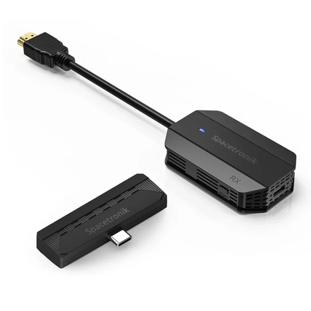 Zestaw ekran reczny uchwyt sufitowy transmiter HDMI pilot