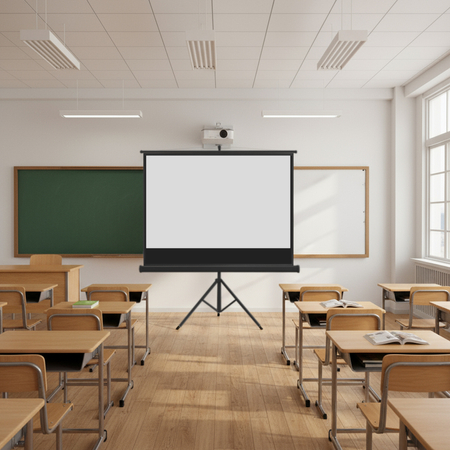 Ekran Projekcyjny ze Statywem 92" 4K Spacetronik