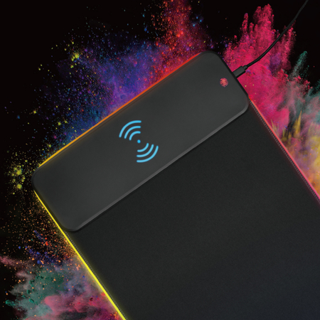 Mata mutispandeksowa RGB z ładowarką Qi 80x30cm - zdjęcie 2