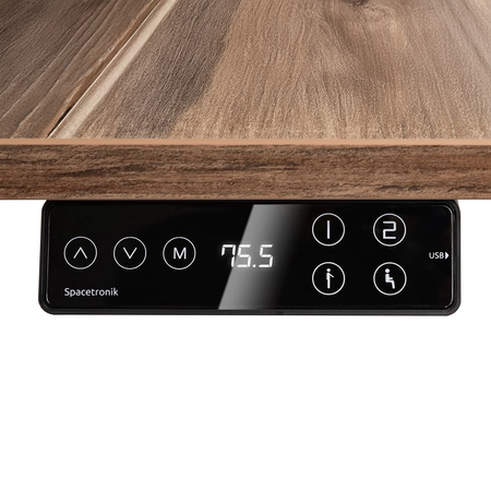 Biurko elektryczne Spacetronik SPE-152B 158×80 cm Dąb Lungo