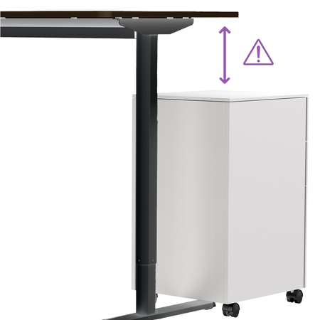 Spacetronik Moris 121BT 120x60 elektrischer Schreibtisch, Gestell schwarz, Platte dunkles Holz