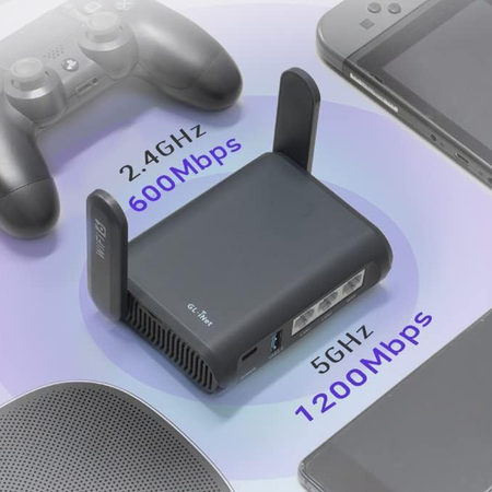 Router mini Wi-Fi 6 VPN GL.iNet Slate AX GL-AXT1800