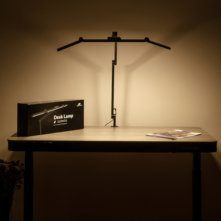 Lampa Kreślarska Bezcieniowa Biurkowa LED Spacetronik Glow D1 z Regulacją Czarna 24W