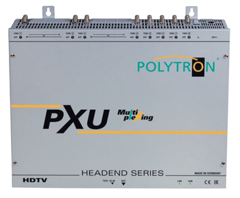Stacja czołowa multiplexer POLYTRON PXU 848T 8x DVB-S2/T2/C na 8x DVB-T 4xCI
