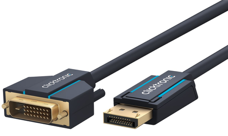 CLICKTRONIC Kabel DisplayPort DP - DVI  3m - zdjęcie 2