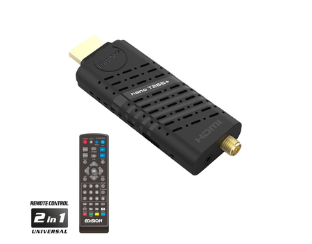 Tuner DVB-T2/C naziemnej i kablowej TV EDISION ΝΑΝΟ (wiwa mini) T265