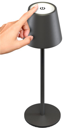 LED Goobay Nachttischlampe schwarz