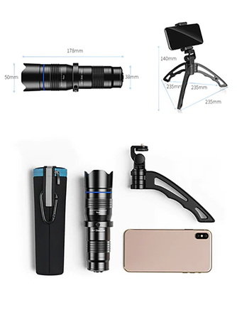 Monokular teleobiektyw telefonu 20-40x Zoom Tripod Klips Wyzwalacz APL-20-40XJJ04B