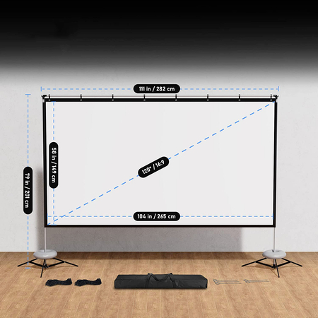 Tragbare Außenprojektionswand 120'' 16:9