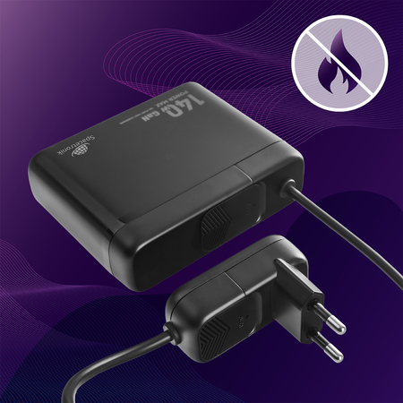 Stacja ładująca GaN 140 W Spacetronik SR103, LED, 6 portów USB (3A3C), PD+QC3.0