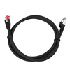 Kabel RJ45 CAT 6 S/FTP AWG27 LSZH czarny 2m