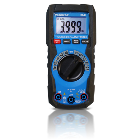 Multimetr cyfrowy PeakTech 1041 TrueRMS 10A 600V bezdotykowy detektor napięcia