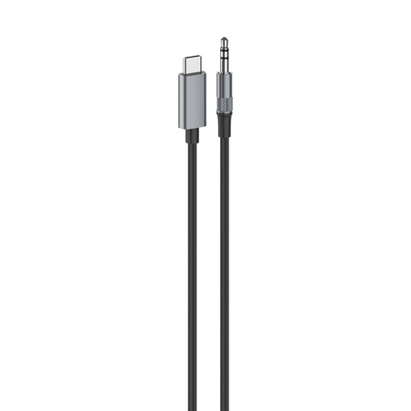 DAC Adapterkabel von USB-C auf Klinke 3,5mm 1m grau