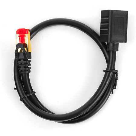 LAN-Verlängerungskabel CAT7 schwarz 05m - zdjęcie 2