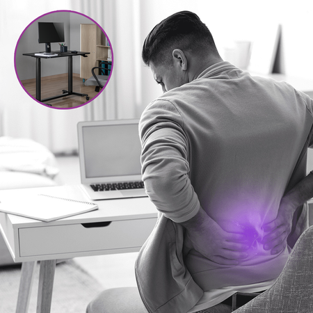 Buddy 04 verstellbarer Trolley-Tisch schwarz