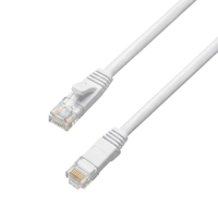 CAT 6A płaski kabel sieciowy U/UTP biały 5M