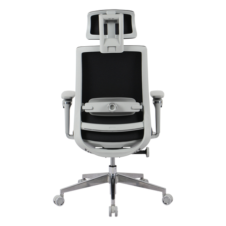 Fotel ergonomiczny biurowy 5D z podnóżkiem Spacetronik Albert Czarny OUTLET