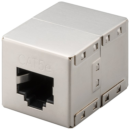 CAT5e Netzwerkkabel-Kupplung BACK gn-gn Goobay - zdjęcie 2