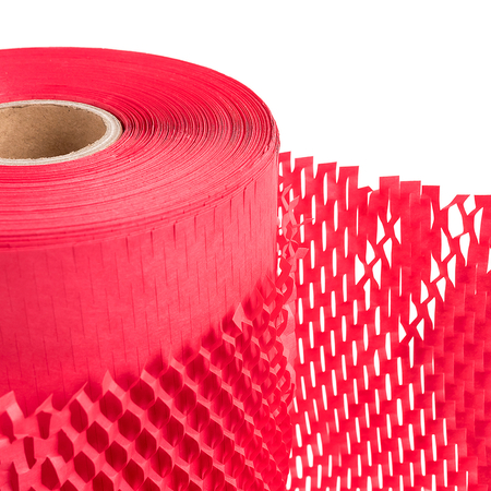 Rot geschnittenes Honigwabenpapier 30cm 100m