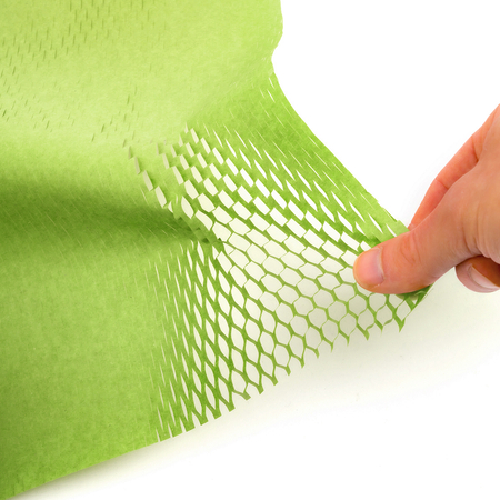 Geschnittenes Honigwabenpapier grün 30cm 100m - zdjęcie 2