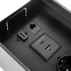 Ukryte Gniazdo Blatowe z Przepustem Kablowym ładowarka PD LAN HDMI Spacetronik SPS-B37B V2