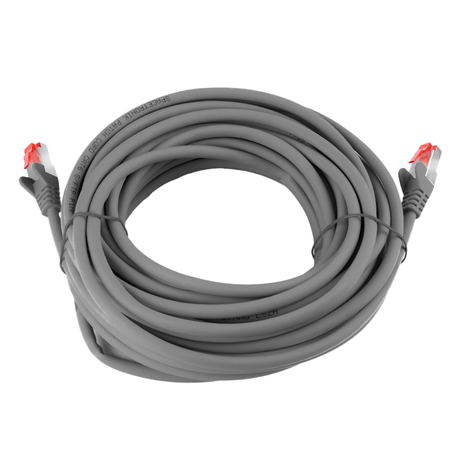 Kabel RJ45 CAT 6 S/FTP AWG27 LSZH szary 10m