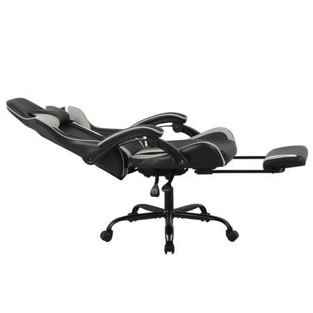 Gamingowe stanowisko Spacetronik RGB z elektryczną regulacją wysokości 136x66