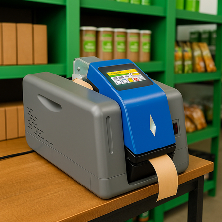 Zestaw startowy: dyspenser taśmy aktywowanej wodą bublaki BT-D23 + 10 rolek taśmy o różnych szerokościach