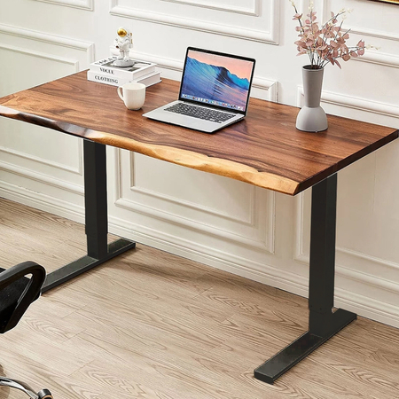 Stelaż do biurka elektrycznego Spacetronik SPE-221B USB czarny - zdjęcie 2
