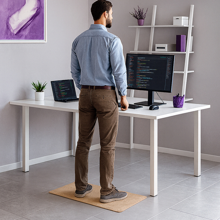 Rectangular Cork Anti-Fatigue Standing Mat 51x81cm - zdjęcie 2