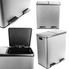 Funky Trash Can Silver Black Spacetronik Podwójny
