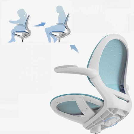 Ergonomiczne krzesło do pokoju dziecięcego – turkusowe - Spacetronik SPC-XD03S OUTLET