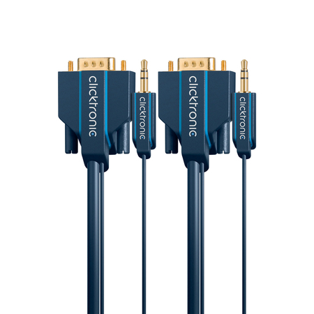 CLICKTRONIC Kabel VGA + Audio 3m