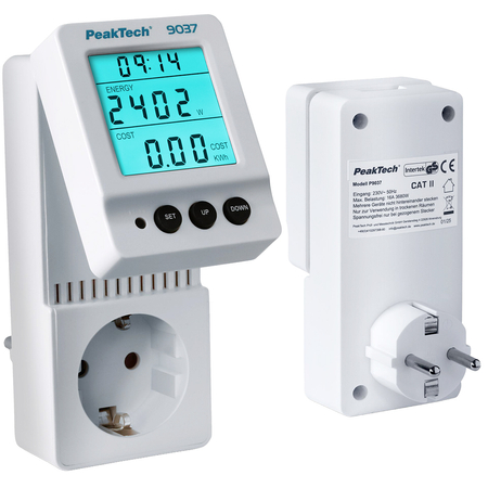 Cyfrowy Licznik Zużycia Energii PeakTech 9037