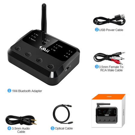B310 Pro Nadajnik Odbiornik Audio Bluetooth 2w1 APTX-HD 50m