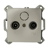 RTV Wandsteckdose - Ecke 60 silber