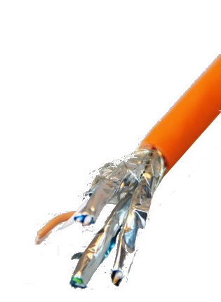 Verdrilltes Paar CAT7 S/FTP AWG 23/1 PE Goobay schwarz 50m