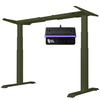 Biurko regulowane Vegard elektryczne dwusilnikowe MDF zielono-czerwone