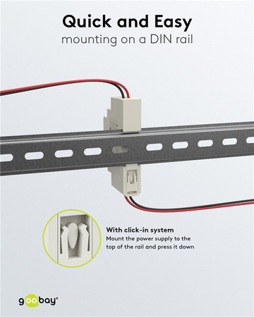 Goobay DIN-Schienen-Netzteil 5V 24A 12W IP20
