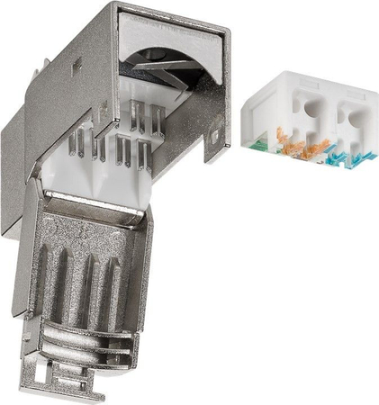 Keystone-Stecker RJ45 CAT 6 STP 250MHz Snap-In