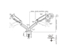 Uchwyt gazowy na dwa monitory Spacetronik SPA-G120