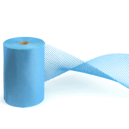 Papier mit Honigwabenstruktur – Blau 30cm 100m
