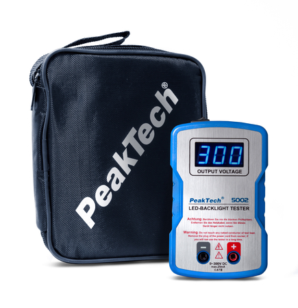 Tester LED i podświetlenia, odporności kondensatorów 0 do 300V PeakTech 5002