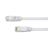 CAT 6A płaski kabel sieciowy U/UTP biały 10M