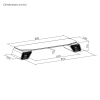 Podstawka Audio z głośnikami OUTLET pod monitor lub laptopa Spacetronik SPP-142B