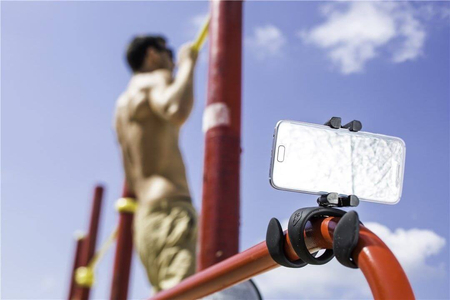 Statyw ZBAM GEKKOXL do telefonów i kamer sportowych Różowy